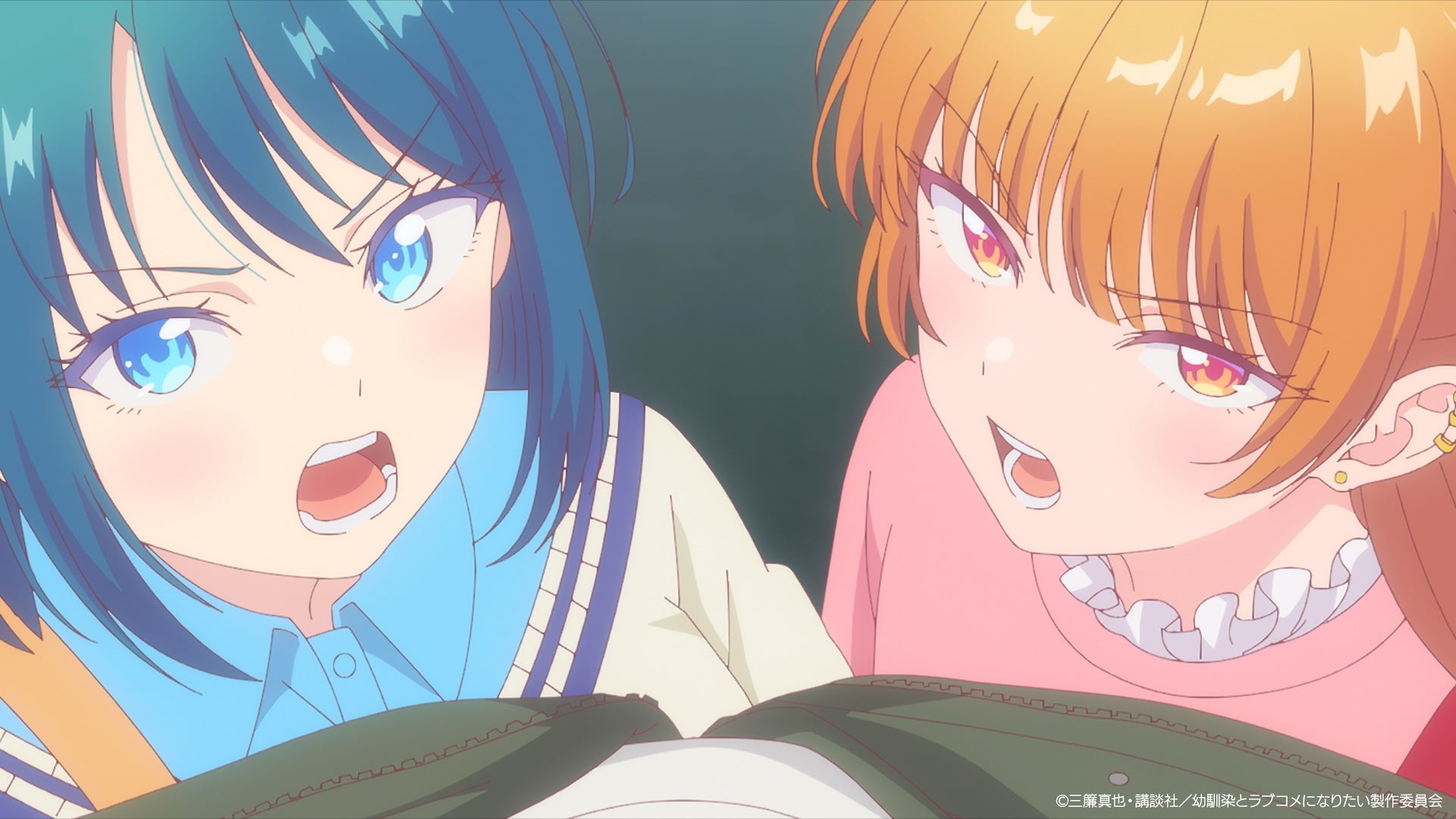 二人の女子キャラクターが対立するシーン