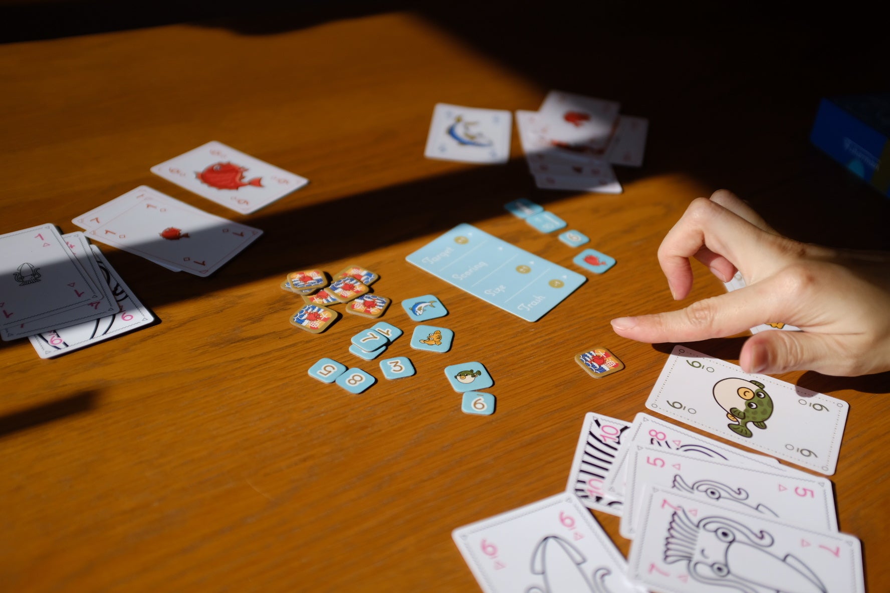 Fishermanの特典チップを配置